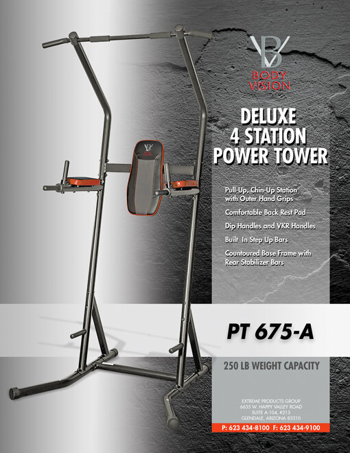 Power Tower (Black & Red) - Mifitness