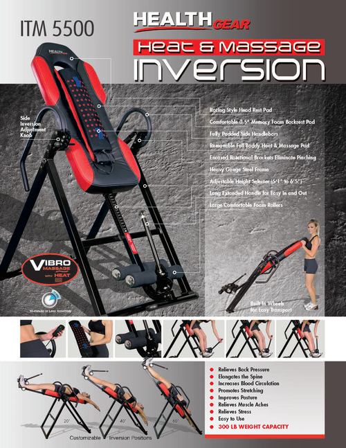 Itm 5500 Deluxe Inversion Table Extreme Products Group
